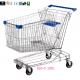 Asian Style 180liter Steel Wire Shopping Trolleys with swivel casters