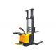 Rider Straddle Electric Pallet Stacker 2.5 - 5.6 Meters Lifting Height Multi Function