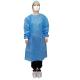 ISO9001 Water Resistant PP Disposable Isolation Gowns Non Woven