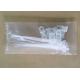 Nylon Tie Wraps With Saddle Clamp , Uv Resistant Cable Ties White 10 Pcs Per Parcking