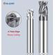 Straight Shank 4 Flutes Square End Mill Right Hand Cutting Direction