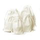 Candy Gift Drawstring Net Bags , Cotton Muslin Drawstring Bags Plain White Color