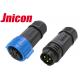 Male Female Waterproof Power Connector 3 Pin Flexible End Seal Design