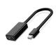 Black 1080p Resolution Display Port Cable Mini 24.5cm DP To HDMI Adapter Wire