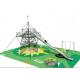 Outdoor Playground Metal Climbing Frame With Stainless Steel Slide