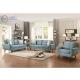 ODM Minimalism 3Pcs Upholstered Sofa Wood Legs High Density Living Room Furniture Fabric Sofa Sets