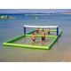 Outdoor Inflatable Beach Games / Inflatable Water Volleyball Court For Seaside