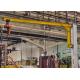 2T Wall Mounted Jib Crane , Small Jib Arm Crane With Electric Wire Rope Hoist