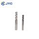 CNC 4 Flutes Flat End Mill Carbide Cutting Tools With Black Coating
