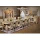 Luxurious Italian Palace Wooden Carving Dining Table Set Antique Dining Room Furniture