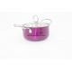 Kitchenware stainless steel soup pot hot sale 16cm metal stockpot kitchen cooking pot for home