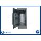 24U Galvanized Steel Outdoor Telecom Enclosure Double Doors Double Walls