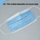 Disposable Earloop Face Mask 17.5 * 9.5cm Breathable Non Woven Medical Face Mask