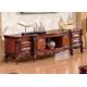 luxury carved wood living room furniture classic tv stand