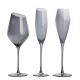 Classic Long Stem Smoky Crystal Wine Glasses With Decanter Food Grade