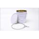 5 Gallon White Tinplate Metal Paint Bucket With Gold Coatings