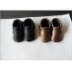 moccasin leather baby shoe black and gold