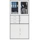 3 middle drawer  2 glass swing doors  metal steel office filing cabinet specifications  Furniture