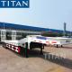 TITAN 3 axles lowbed trailer multi fuction 80 ton low bed trailer