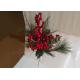 Christmas Decor 48cm Artificial Pine Picks With Faux Red Berry