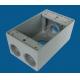 Aluminum Waterproof Electrical Box Weatherproof Receptacle Box Grey Color