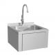 SS304 Single Hand Wash Sink Commercial Stainless Steel Sink Table