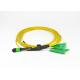 MPO-LC/APC 8 Core Fiber Optic Patchcord MPO To LC Patch Trunk Cables Elite Low Loss