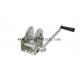 White Zinc Steel A3 600lbs Manual Hand Winch With Automatic Brake Small For Boat