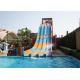 Aqua Play Swimming Pool Water Slides Open Rainbow Fiberglass Multi Lanes