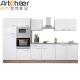 Modern Style Melamine Finish Plywood Carcase Kitchen Cabinet with Tall Cabinet Unit
