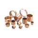 CuSn8 Metallic Perforated Flanged Bronze Bushings FB092