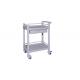 Plastic-Steel Medical Trolley Hospital Cart Abs Body Emergency Nursing Trolley (101K)