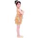 Jazz Dance Competition Costumes Metalic Edged Full Sequin Tiered Dress Shorts Included