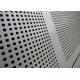 Staggered Decorative Aluminum Sheet , Perforated Aluminum Mesh Stamping Weave Style