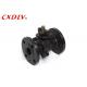 WCB 2Way Manual Stainless Steel Flange Carbon Steel Ball Valve With Mounting Pad