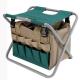 Folding Oxford Hiking Camping Backpack With Tool Bag Khaki