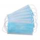 Blue Color Earloop Face Mask , Disposable 3 Ply Face Mask 100% Latex Free