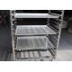 Ss201 15 Layer Bread Trolley For Fast Food Kitchen Equipment