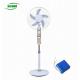 Lithium Battery Operated Rechargeable Standing Fan Electrical Appliances With Led Light