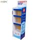 Customized Floor Blue 4 Tier Cardboard Corrugated Display Stands