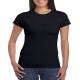 Summer Cool 180G/M2 Womens Fitted T Shirts , SM MD LG XL Black Cotton Shirt