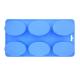 Household Diy Oval Baking Mold , Oem Custom 6 Cavity Silicone Soap Mold