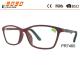 Fashionable unisxe reading glasses with spring  hinge, made of plastic, Power rang : 1.00 to 4.00D
