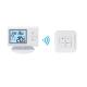 7 Day Programmable Wireless Room Thermostat 4 sq. inch LCD Display Heating and Cooling System