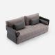 High End Hotel Lobby Furniture Lounge Fabric Relaxing Lazy Togo Unit Sofa Set
