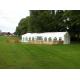 200 Guests Outdoor Party Tent White PVC Roof Clear Windows For Garden Stable