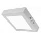 White Frame Battery Power Led Ceiling Panel Lights Surface Mounted