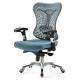 Commercial Gray Mesh Task Chair With Arms , Mesh Back Desk Chair For Secretary