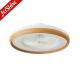 Imitation Wood Grain Finish 23 Inch AC Motor LED Bedroom Ceiling Fan