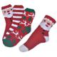 Polyester plush therapy foot spa socks Christmas theme Winter